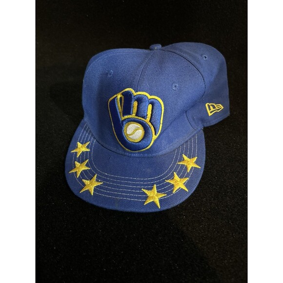 Milwaukee Brewers New Era Snapback Hat/Cap Embroidered Rare 6 Star - Picture 15 of 15